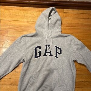 GAP Heather Gray Fleece Hoodie